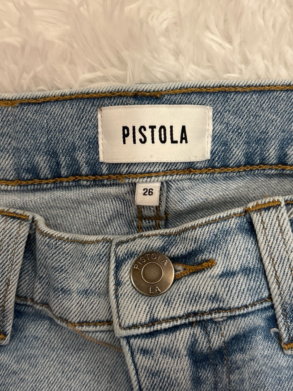 Pistola Lennon Distressed High Rise Bootcut Jeans - Picture 3 of 9